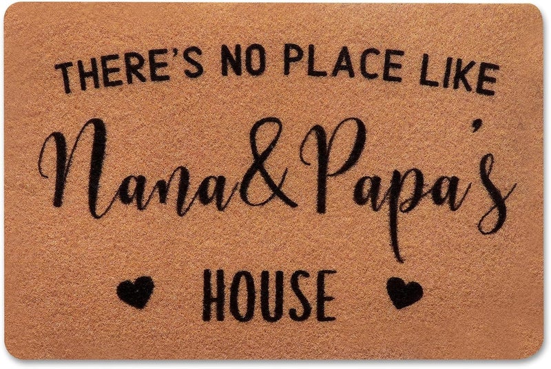 PLUJOYS Christmas Grandma Gifts,Nana Gifts for Grandma,gifts for Nana Papa,Gifts for Grandparents,Nana Papa Gifts,Christmas Gigi Mimi Gifts for Grandma from Granddaughter Grandson Grankids,Doormats Home Decor - Image 1